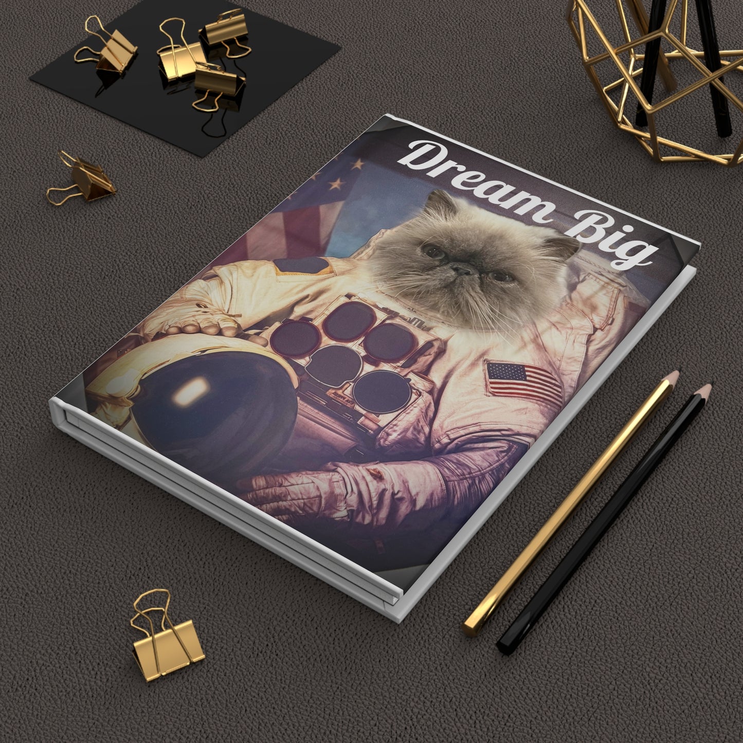 Big Kitty Dreams Hardcover-Tagebuch/Tagebuch/Skizzenbuch