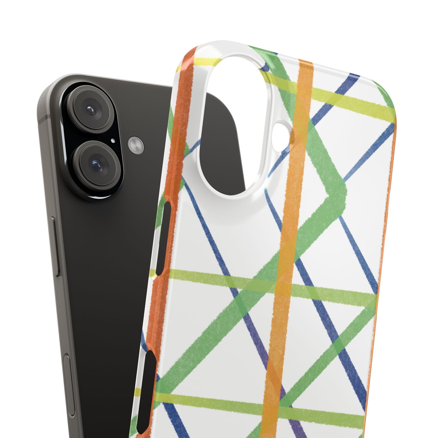 Colorful Geometric Slim Apple Case