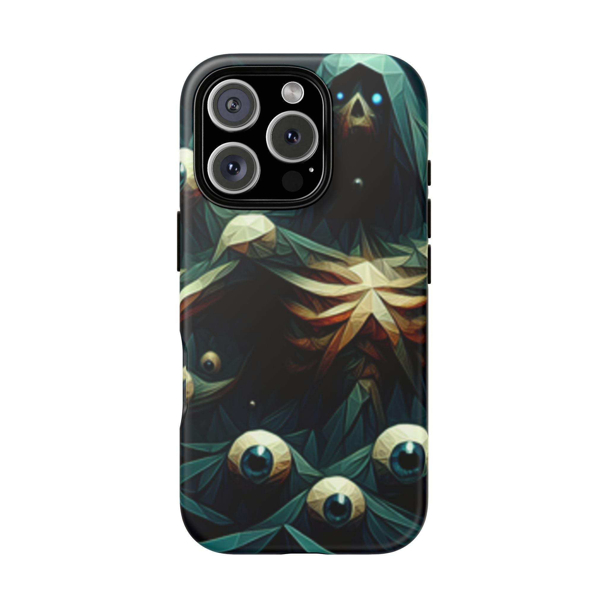 Dark Green Deathly Caped Skeleton iPhone/Pixel/Galaxy Cases