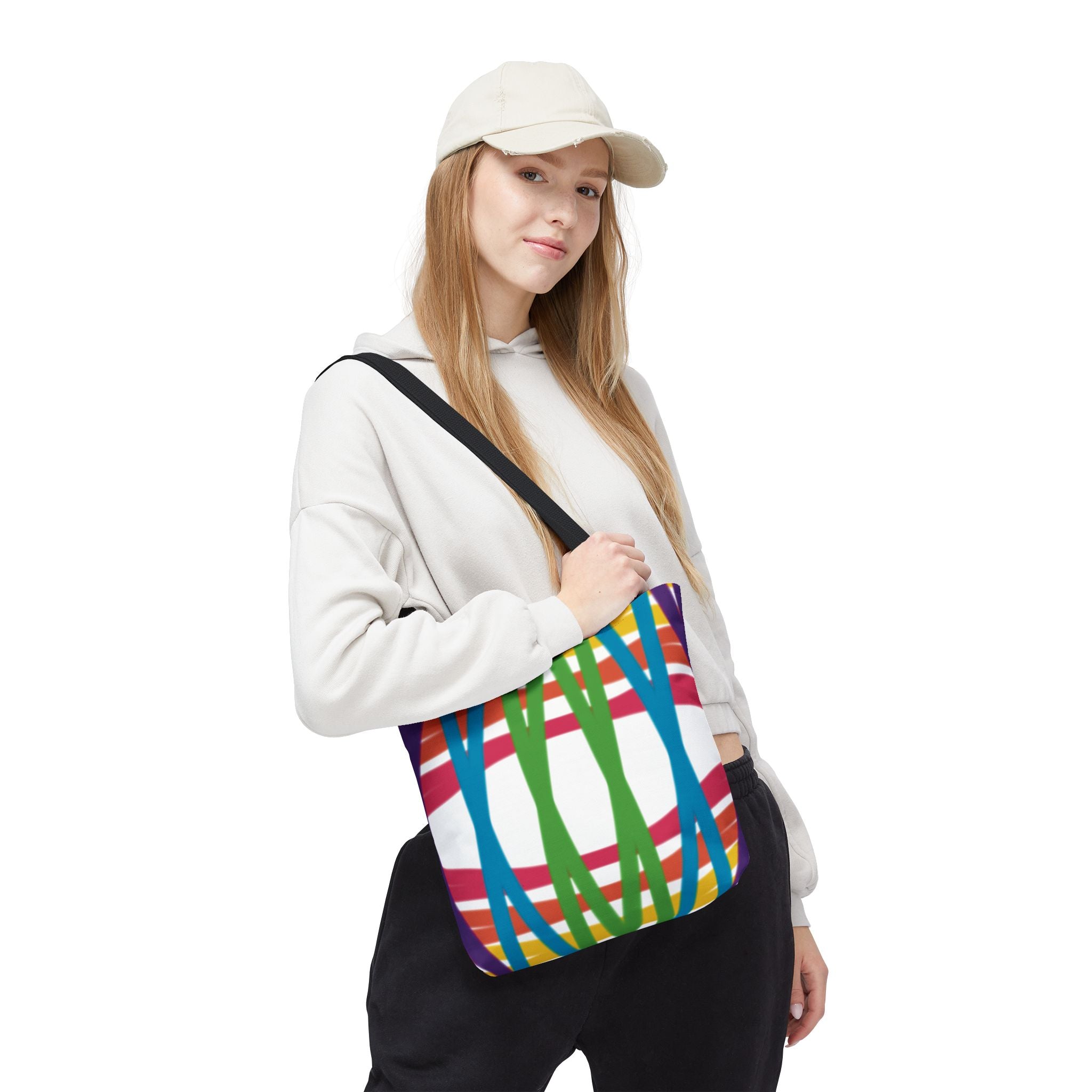 Vibrant Patterned Tote Bag, Colorful Shopping Bag, Reusable Grocery Tote, Eco-Friendly Gift Bag, Holiday Tote, Stylish Beach Bag