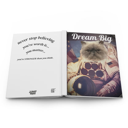 Big Kitty Dreams Hardcover-Tagebuch/Tagebuch/Skizzenbuch