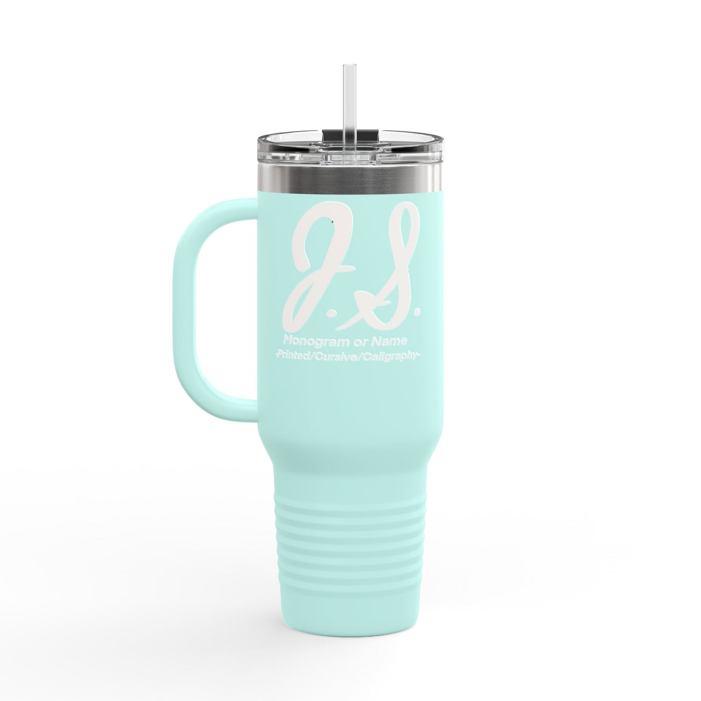 Monogrammed Insulated Travel Mug, 40oz