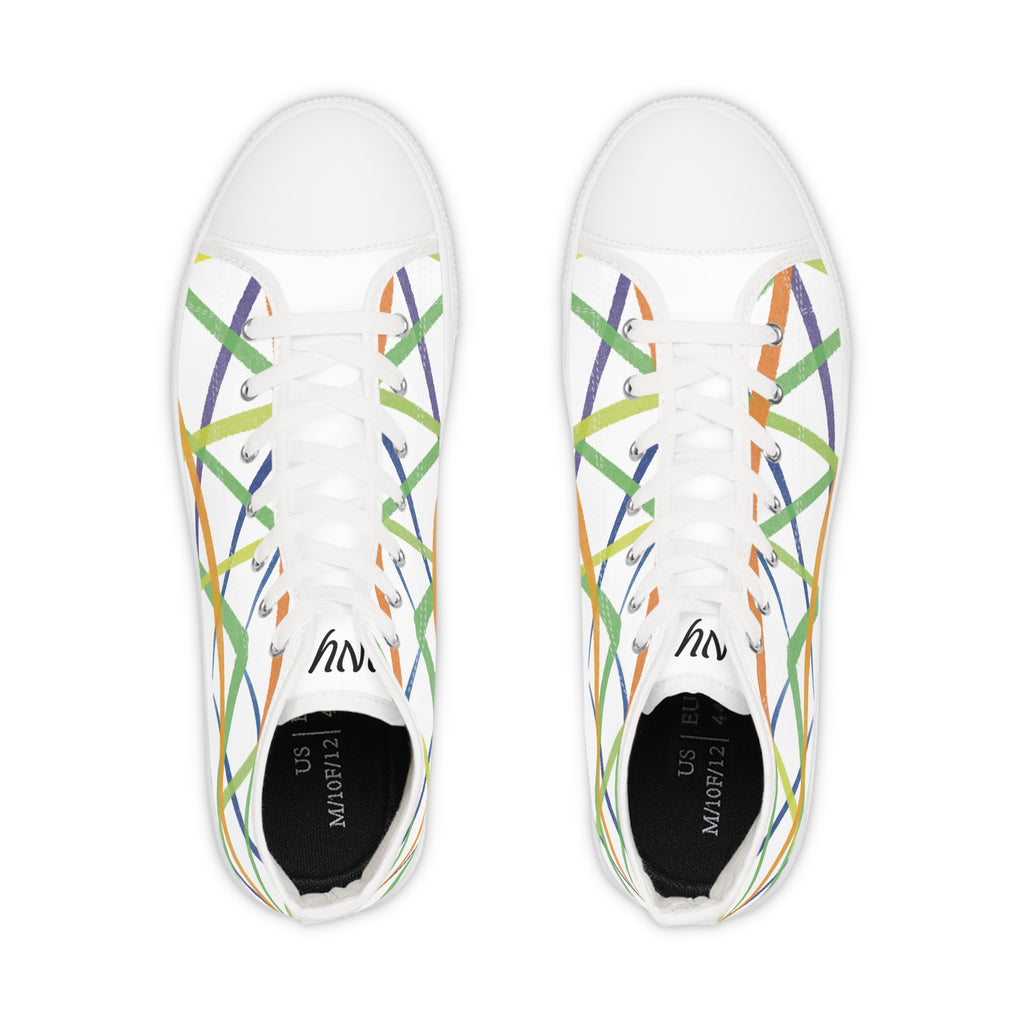 Colorful High Top Sneakers - Stylish Men’s Footwear for Casual or Active Outings, Unique Design, Gift for Birthdays, Events, Fun [...]