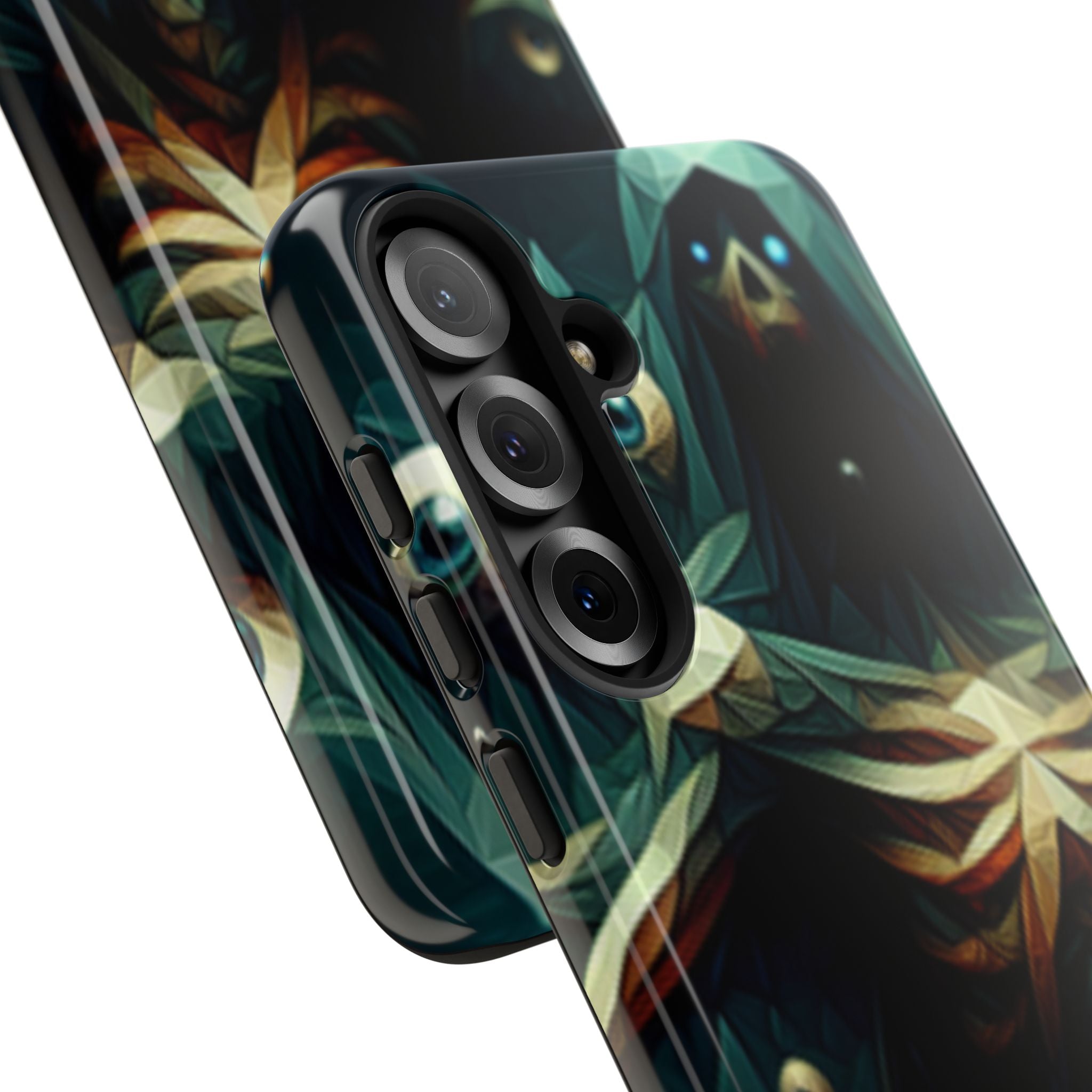 Dark Green Deathly Caped Skeleton iPhone/Pixel/Galaxy Cases