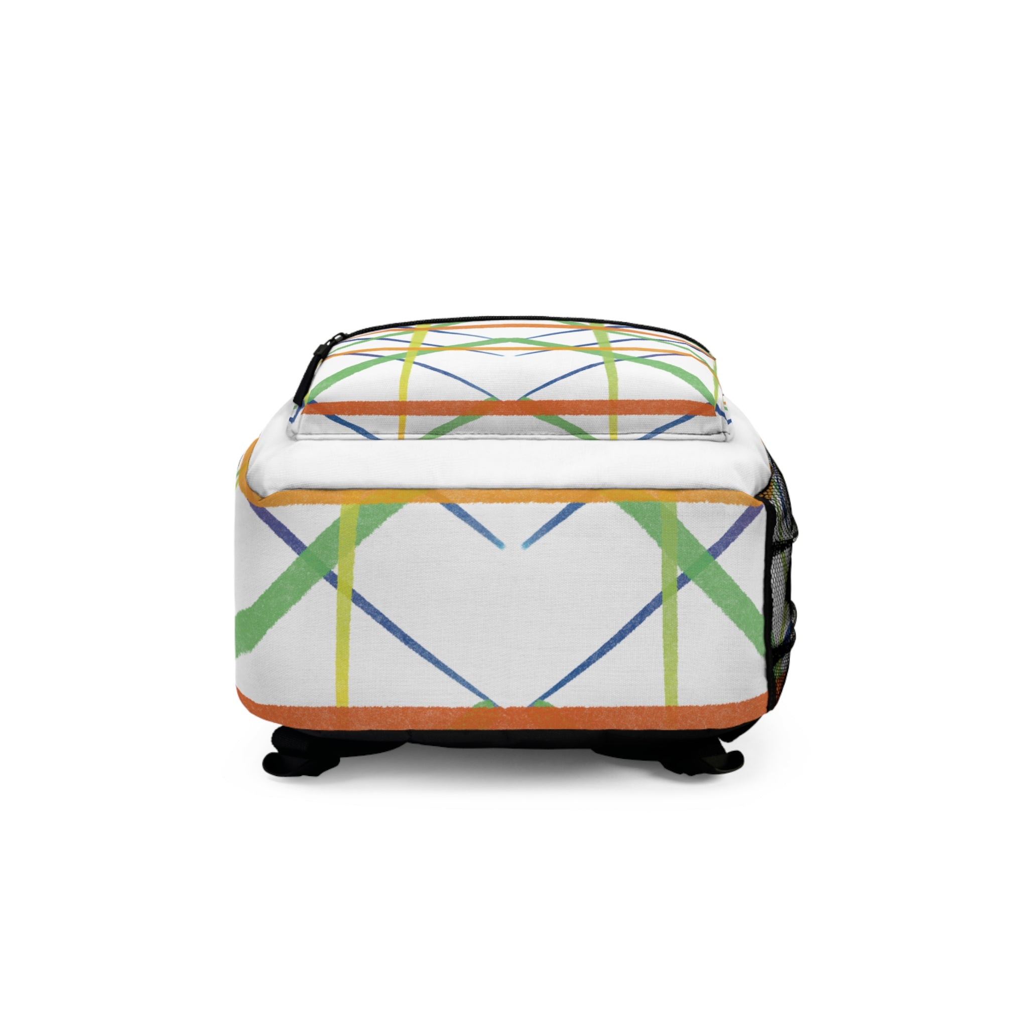 Colorful Geometric Backpack, Stylish School Bag, Vibrant Travel Companion, Unique Fashion Accessory, Gift for Students and Adventurers
