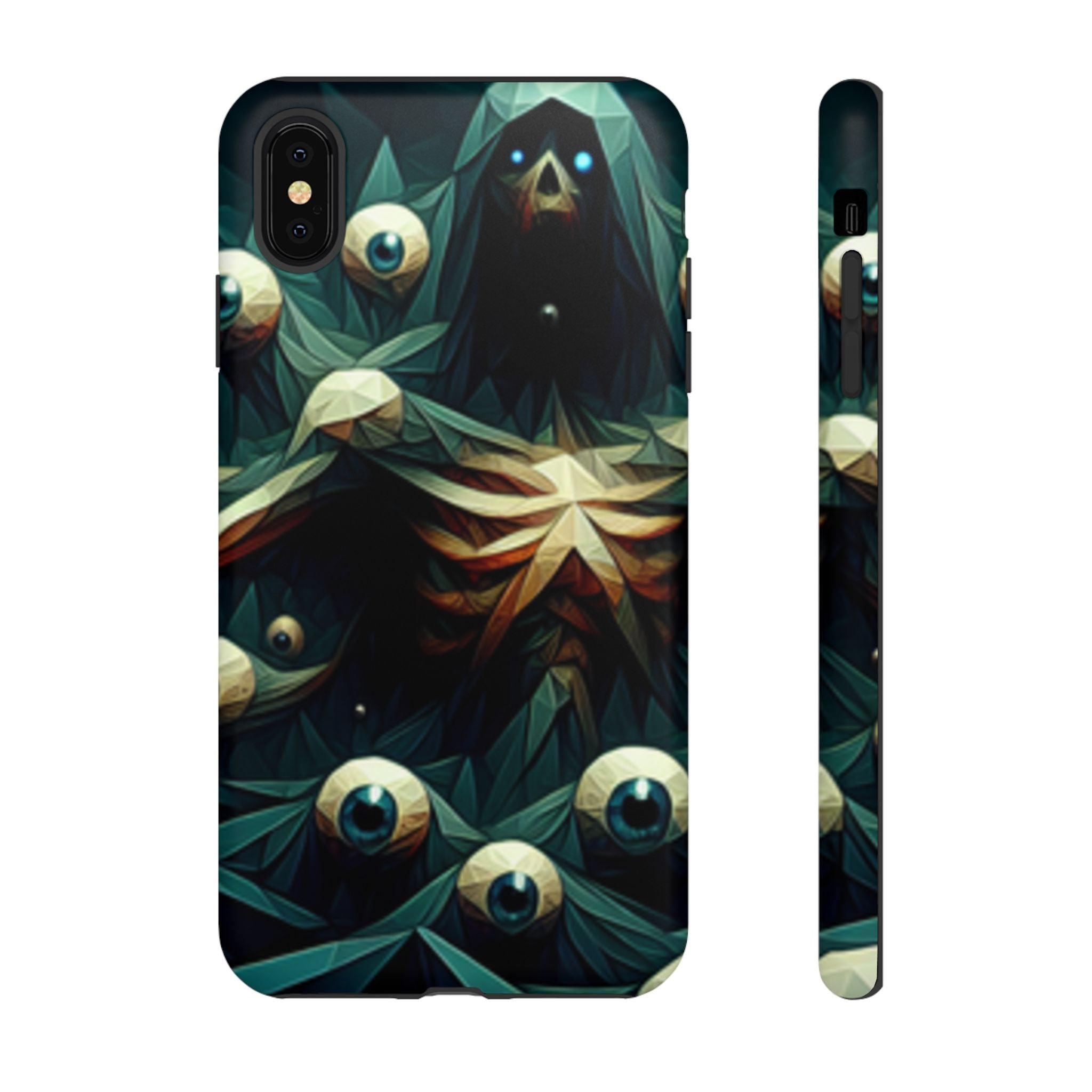 Dark Green Deathly Caped Skeleton iPhone/Pixel/Galaxy Cases