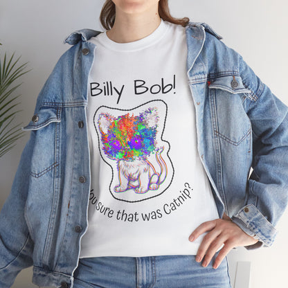 Wild Eyed Kitty Cat Unisex Heavy Cotton Tee