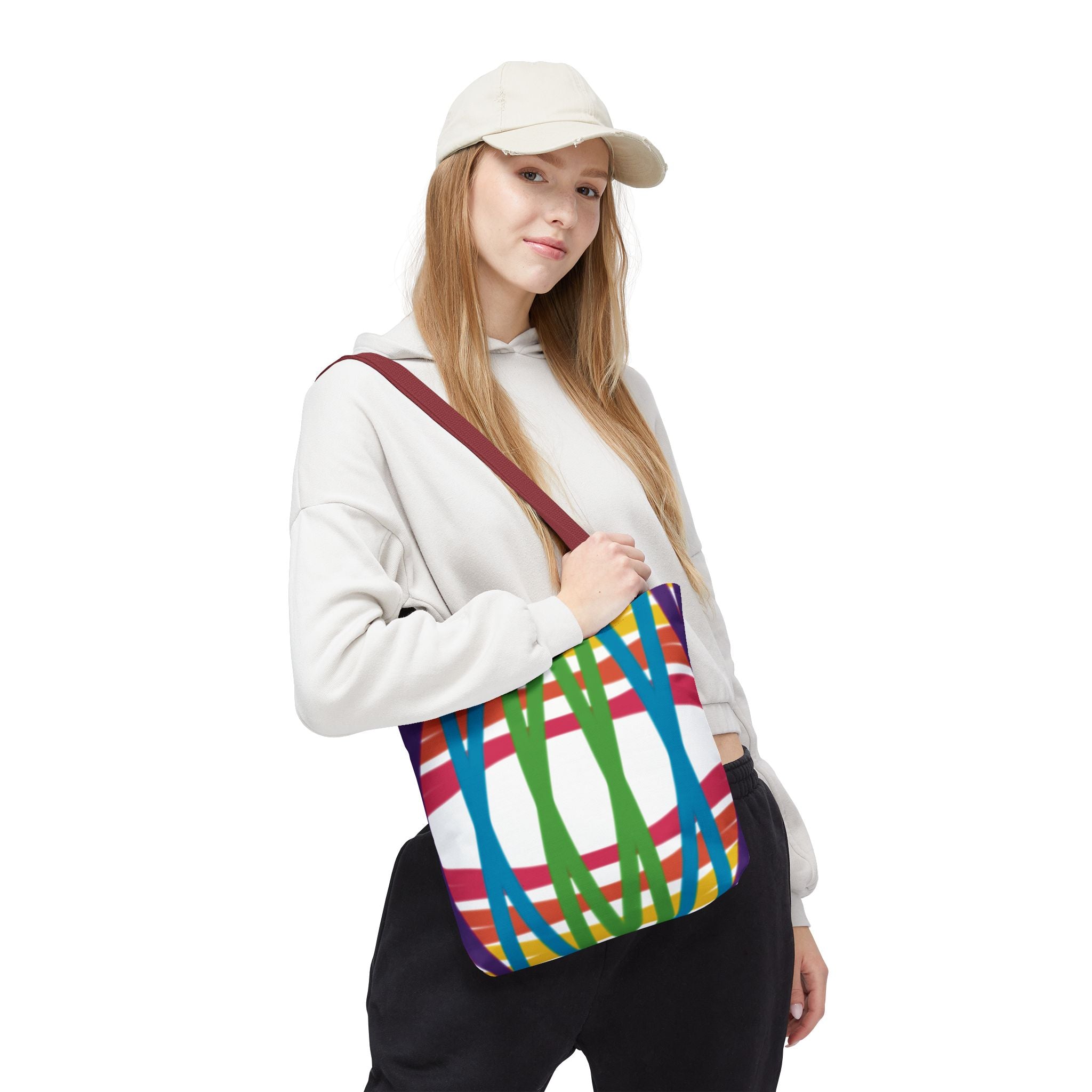 Vibrant Patterned Tote Bag, Colorful Shopping Bag, Reusable Grocery Tote, Eco-Friendly Gift Bag, Holiday Tote, Stylish Beach Bag
