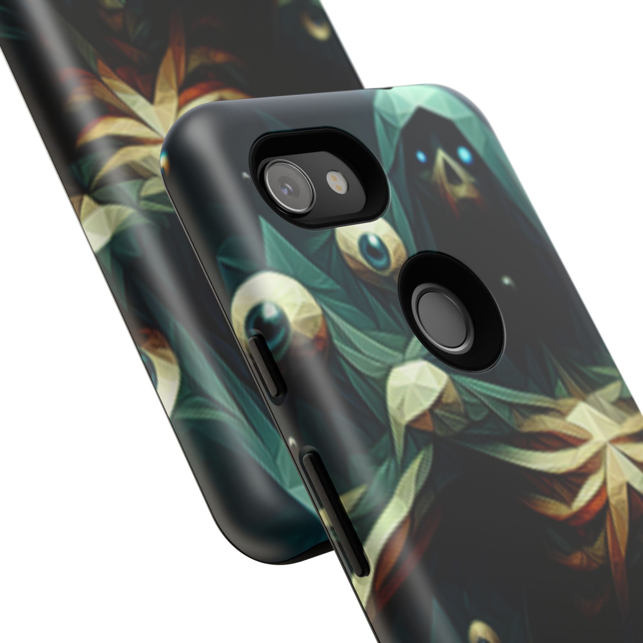 Dark Green Deathly Caped Skeleton iPhone/Pixel/Galaxy Cases