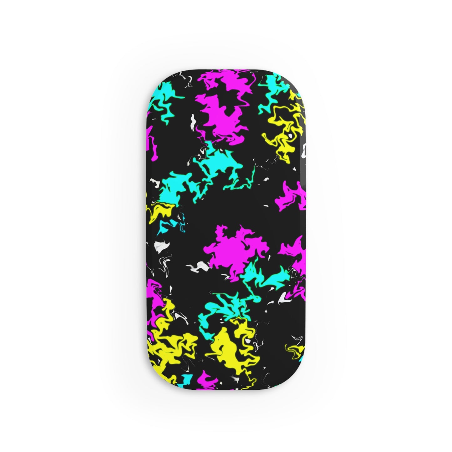 Neon Splash Click-On Stand Phone Grip