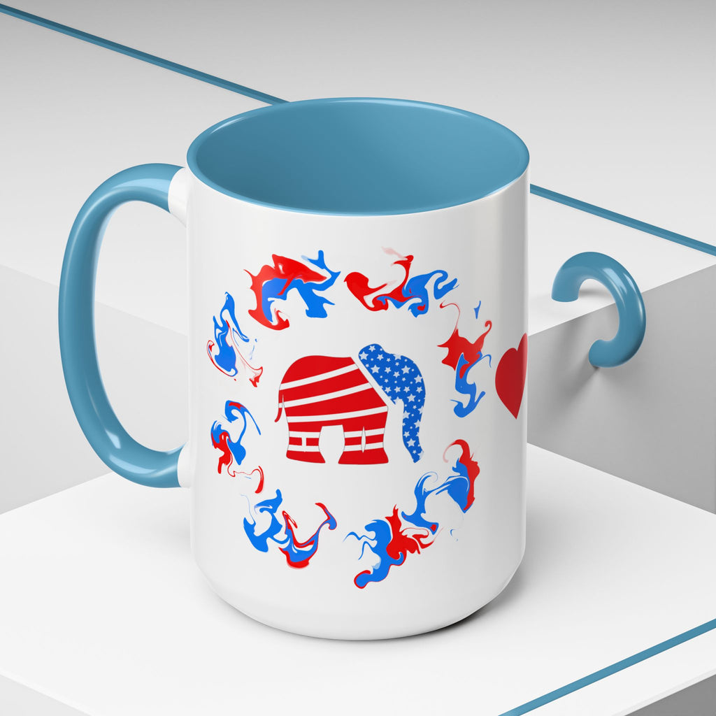 Love is Easier Patriotic Mug