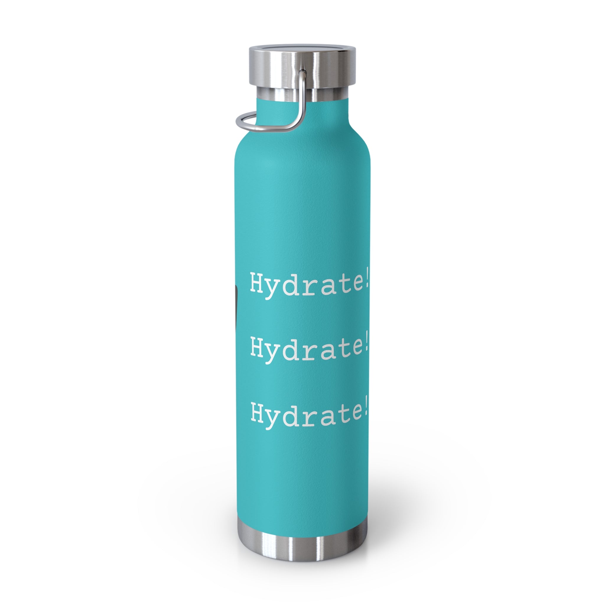 Water Bottle with Logo and Hydration Reminder, 22oz