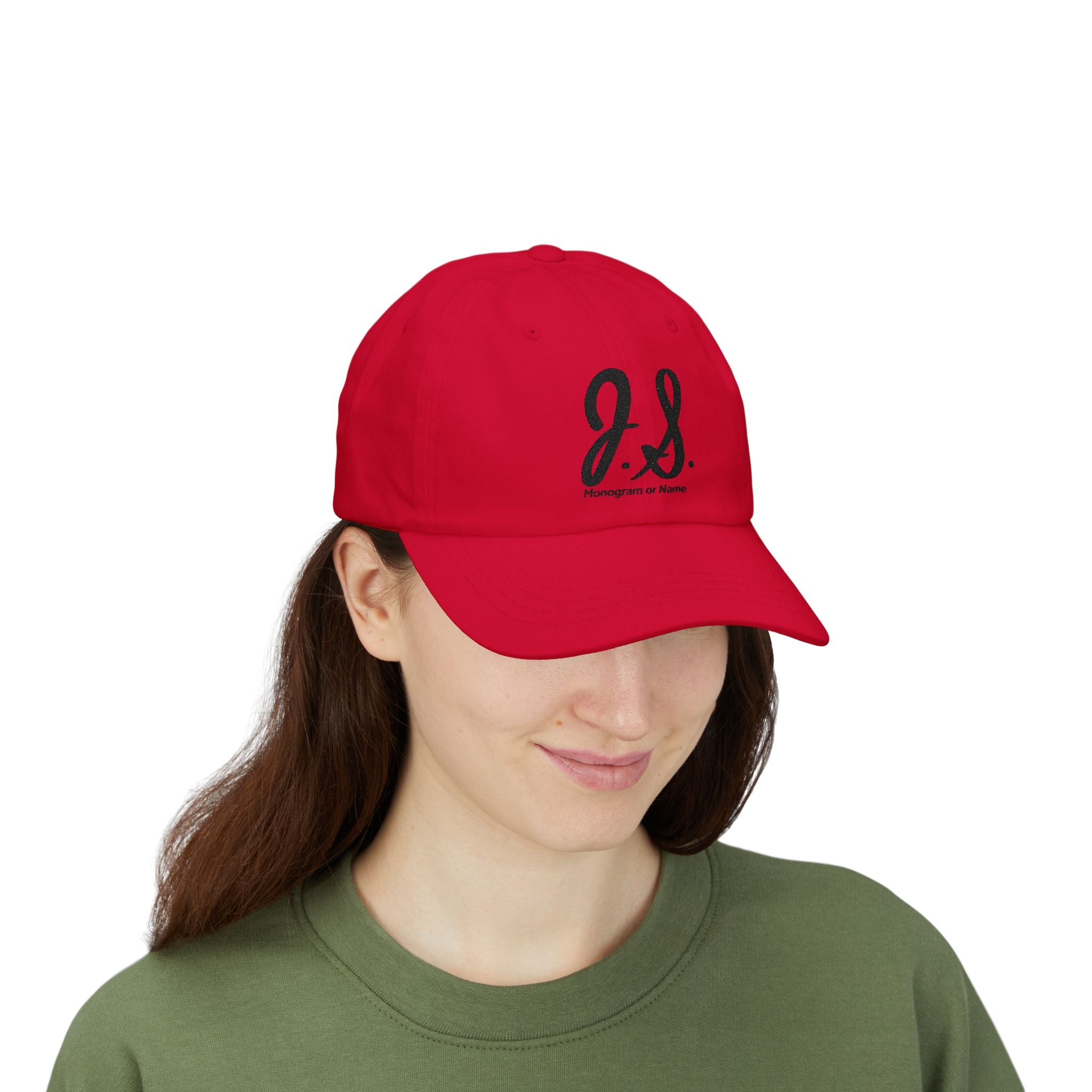 Monogrammed Classic Cap - Personalized Hat, Gift for Him, Custom Baseball Cap, Casual Sun Hat, Cool Dad Accessory