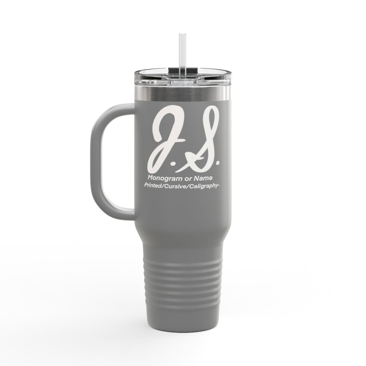 Monogrammed Insulated Travel Mug, 40oz