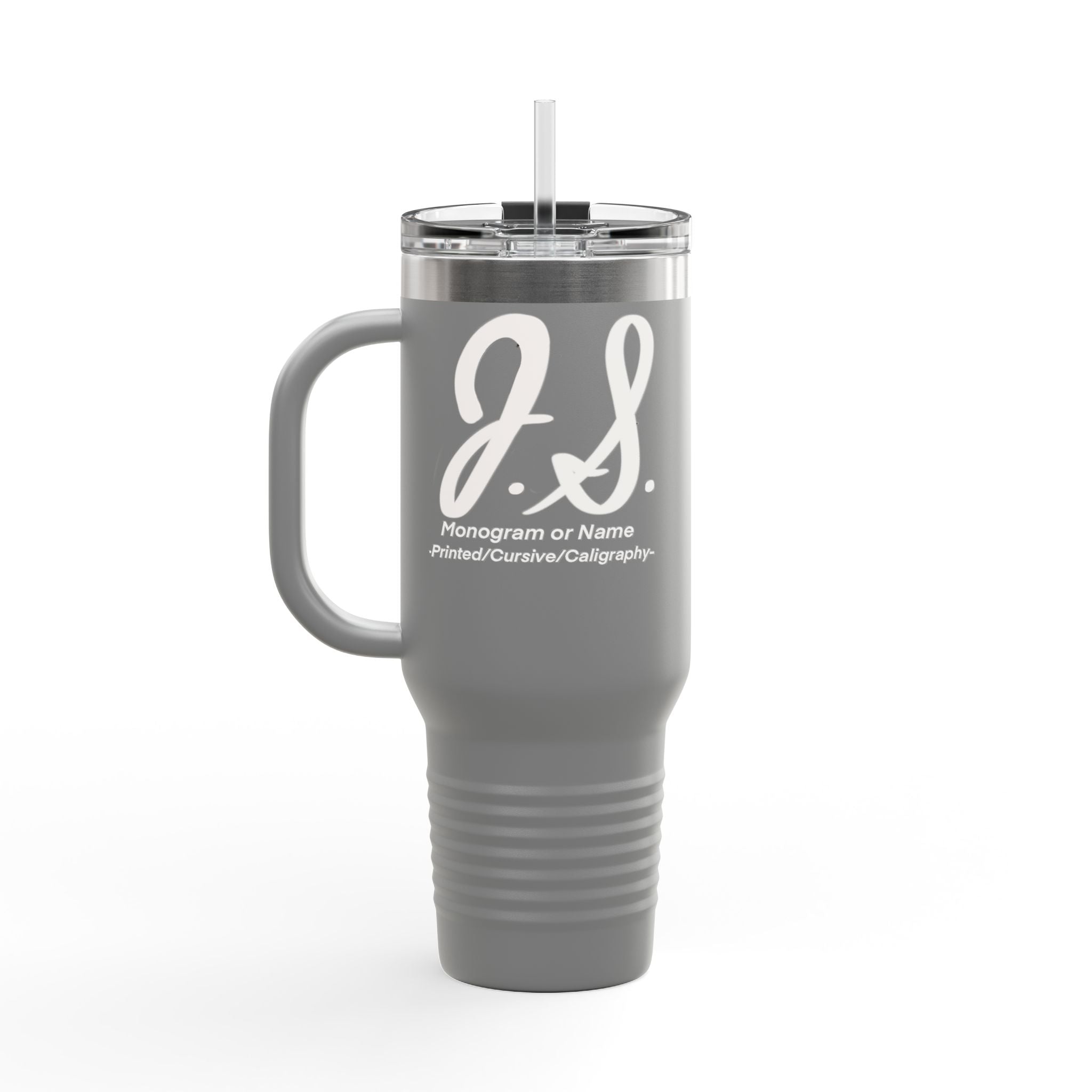 Monogrammed Insulated Travel Mug, 40oz - Custom Monogram Coffee Tumbler for Hot & Cold Drinks, Great Wedding Gift, Birthday Present, [...]