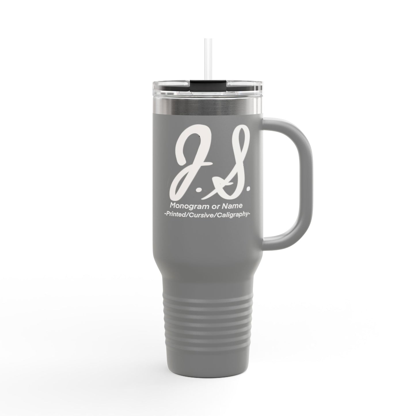 Monogrammed Insulated Travel Mug, 40oz