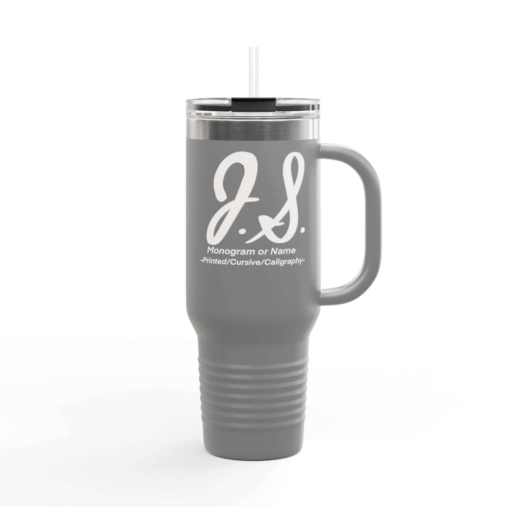 Monogrammed Insulated Travel Mug, 40oz - Custom Monogram Coffee Tumbler for Hot & Cold Drinks, Great Wedding Gift, Birthday Present, [...]