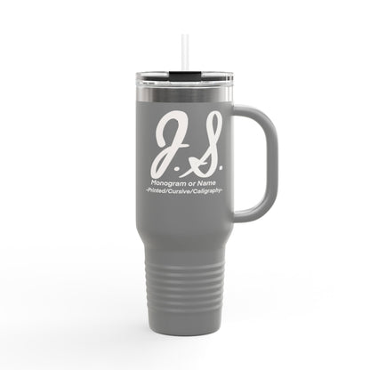 Monogrammed Insulated Travel Mug, 40oz