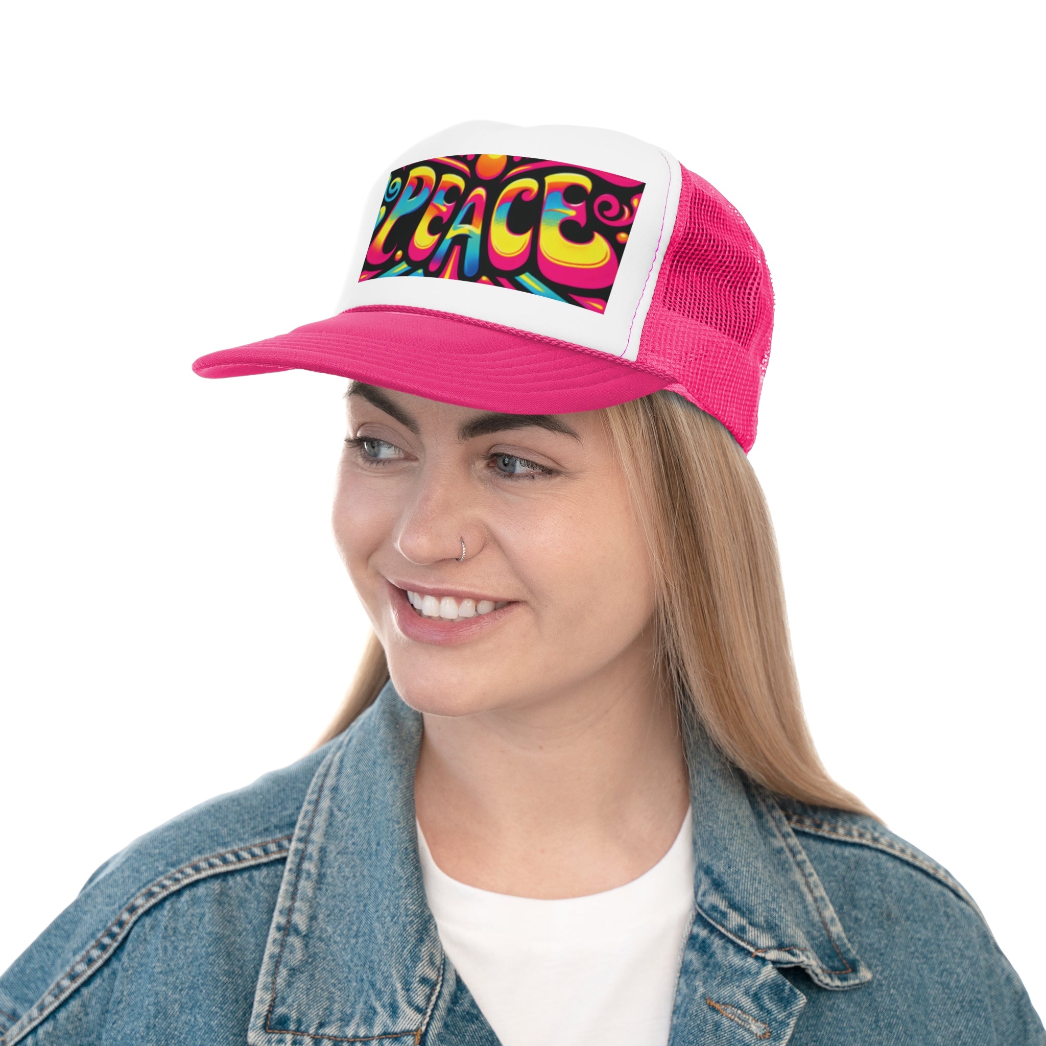 Colorful Peace Trucker Caps