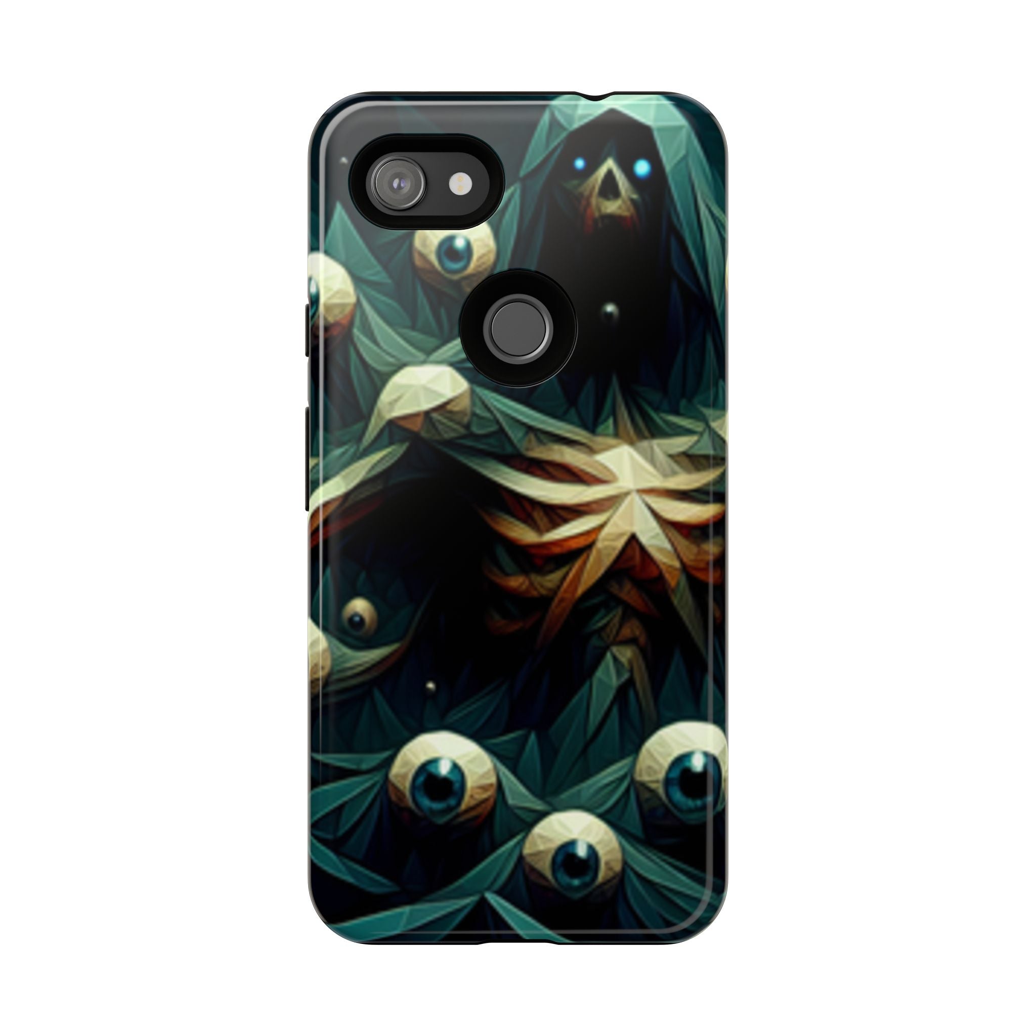 Dark Green Deathly Caped Skeleton iPhone/Pixel/Galaxy Cases
