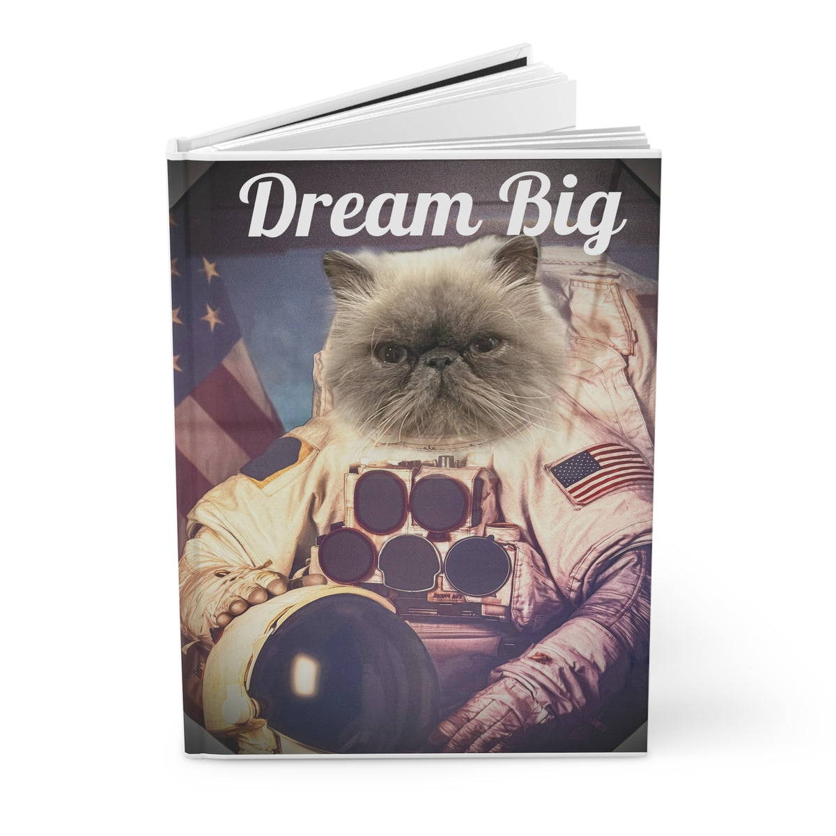 Big Kitty Dreams Hardcover-Tagebuch/Tagebuch/Skizzenbuch