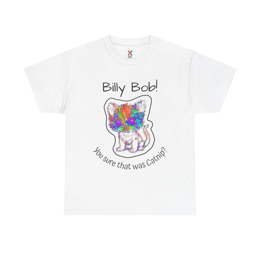 Wild Eyed Kitty Cat Unisex Heavy Cotton Tee