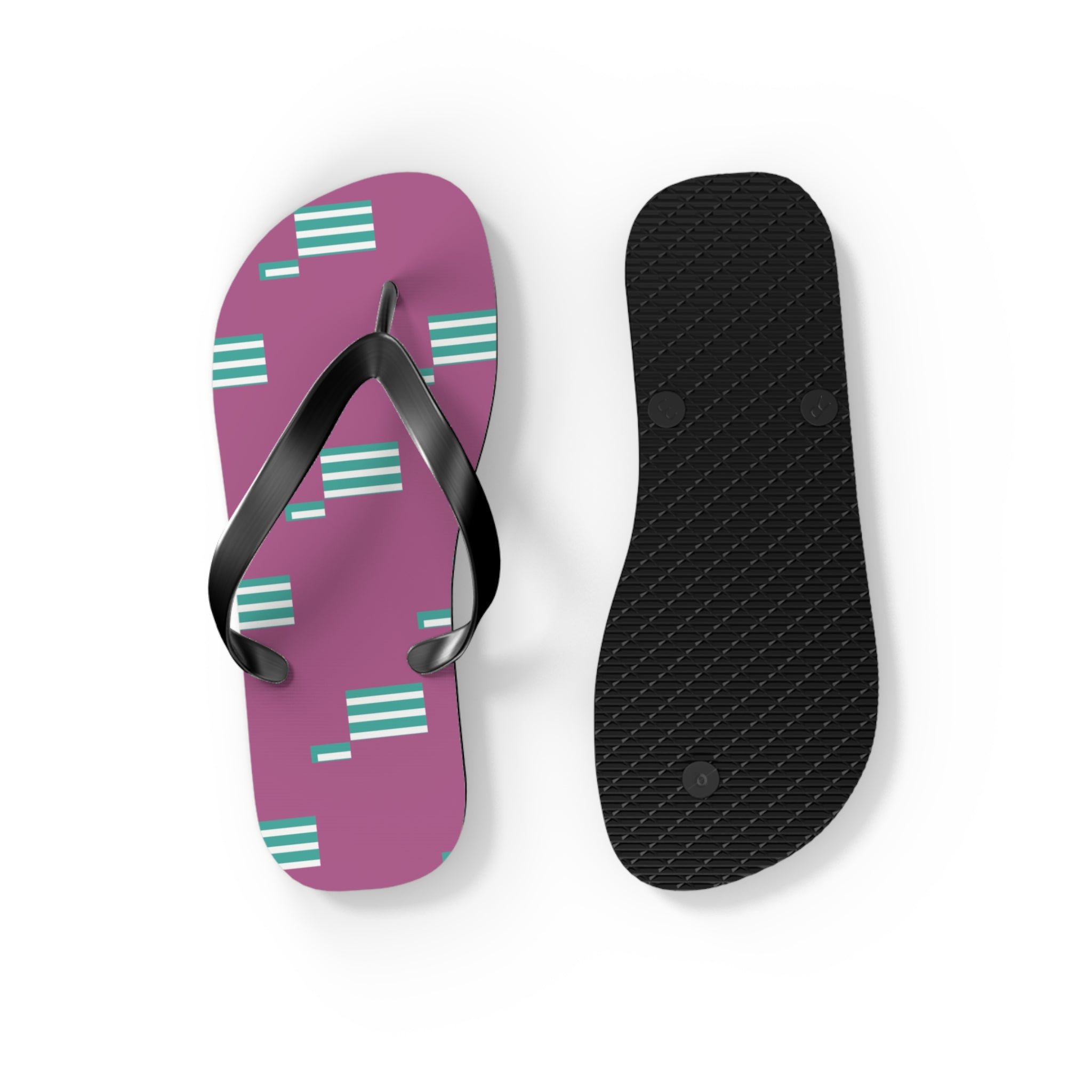 Trendy Patterned Flip Flops, Summer Footwear, Beach Sandals, Vacation Essentials, Pool Party Must-Have