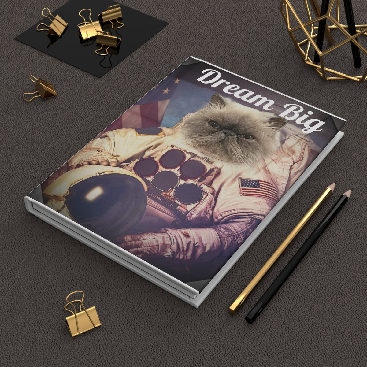 Big Kitty Dreams Hardcover-Tagebuch/Tagebuch/Skizzenbuch