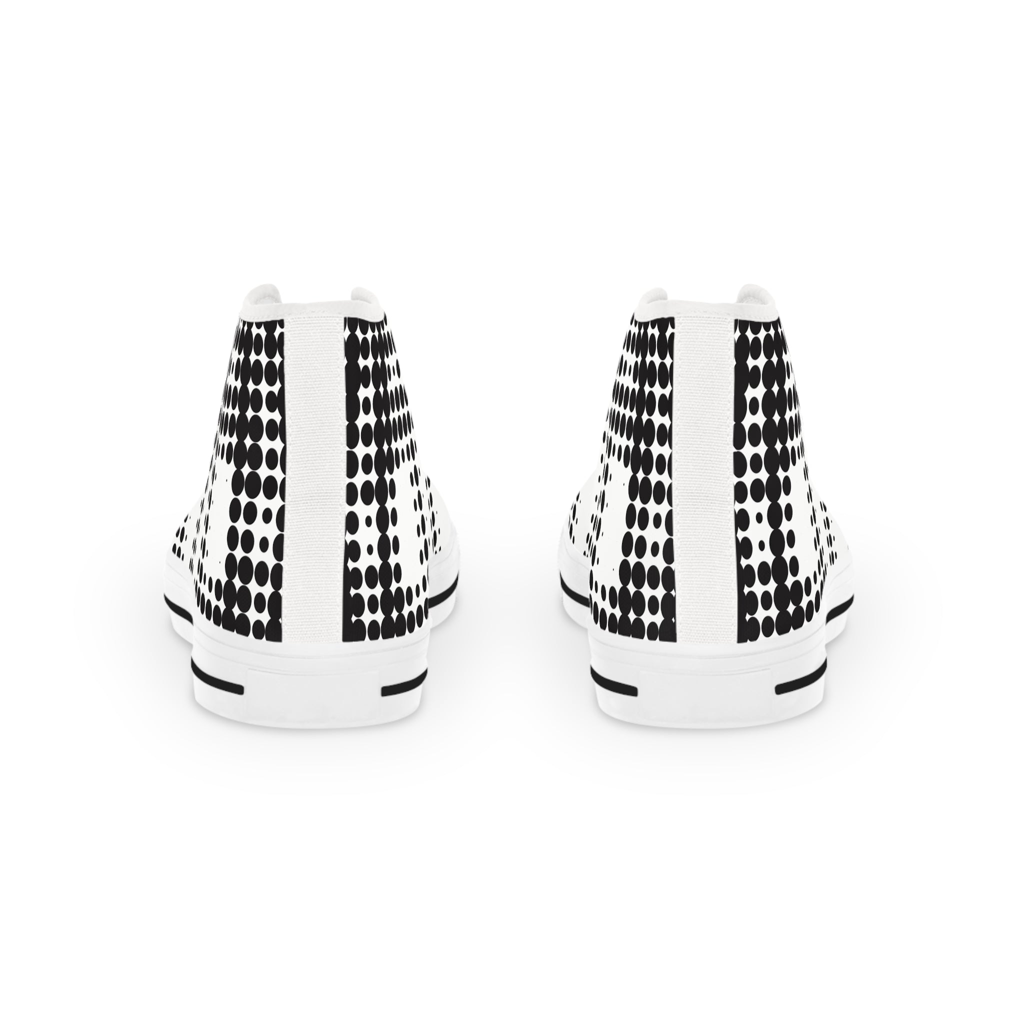Stylish Men's High Top Sneakers - Trendy Footwear for Fashion Lovers, Casual Outings, Gift for Him, Unique Sneakers, Black White Design