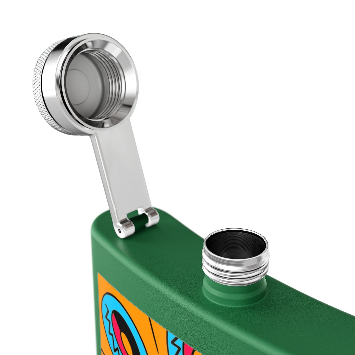 Vibrant Stainless Steel Flask Boho Design