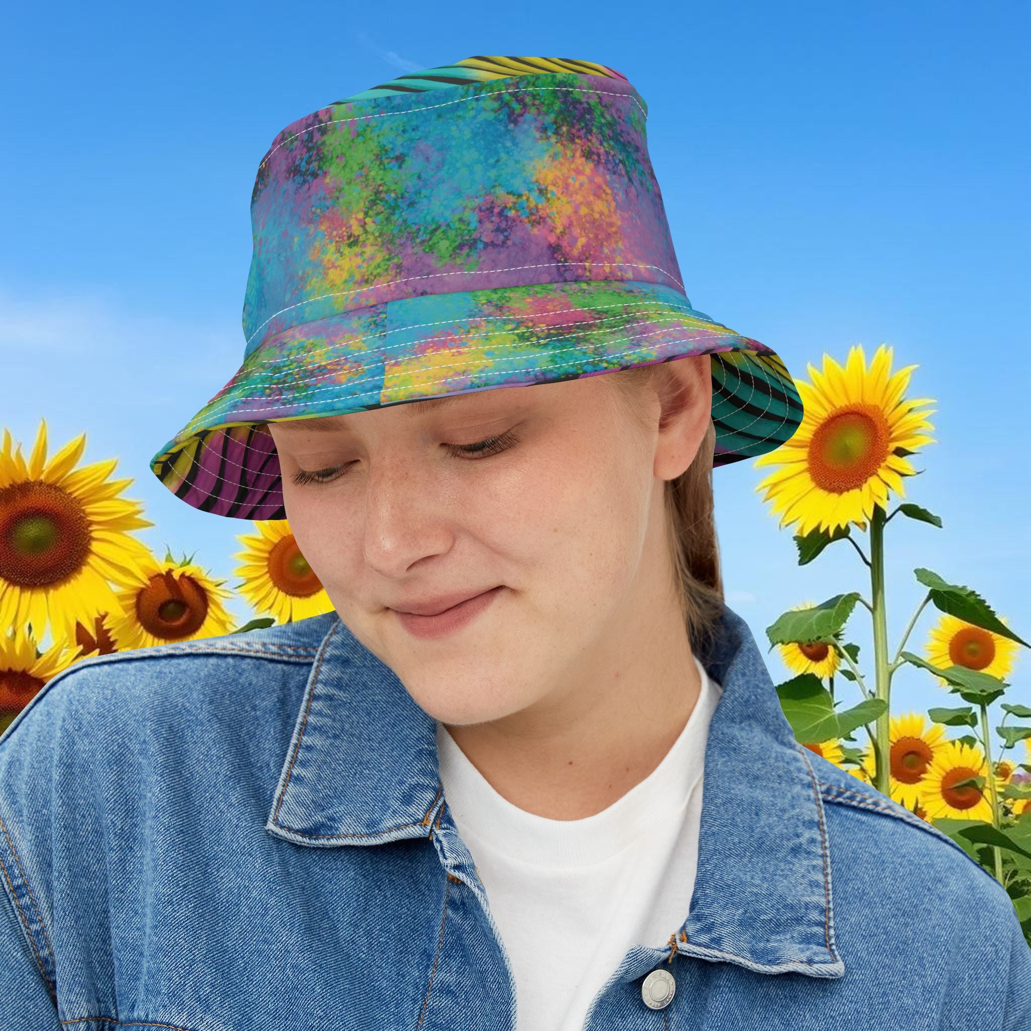 Color Bomb Bucket Hat / Sun Hat