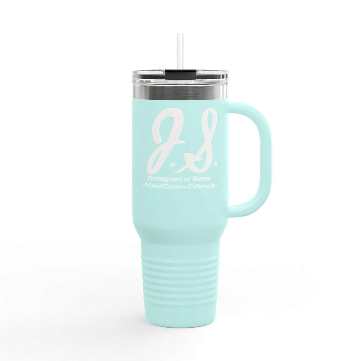 Monogrammed Insulated Travel Mug, 40oz