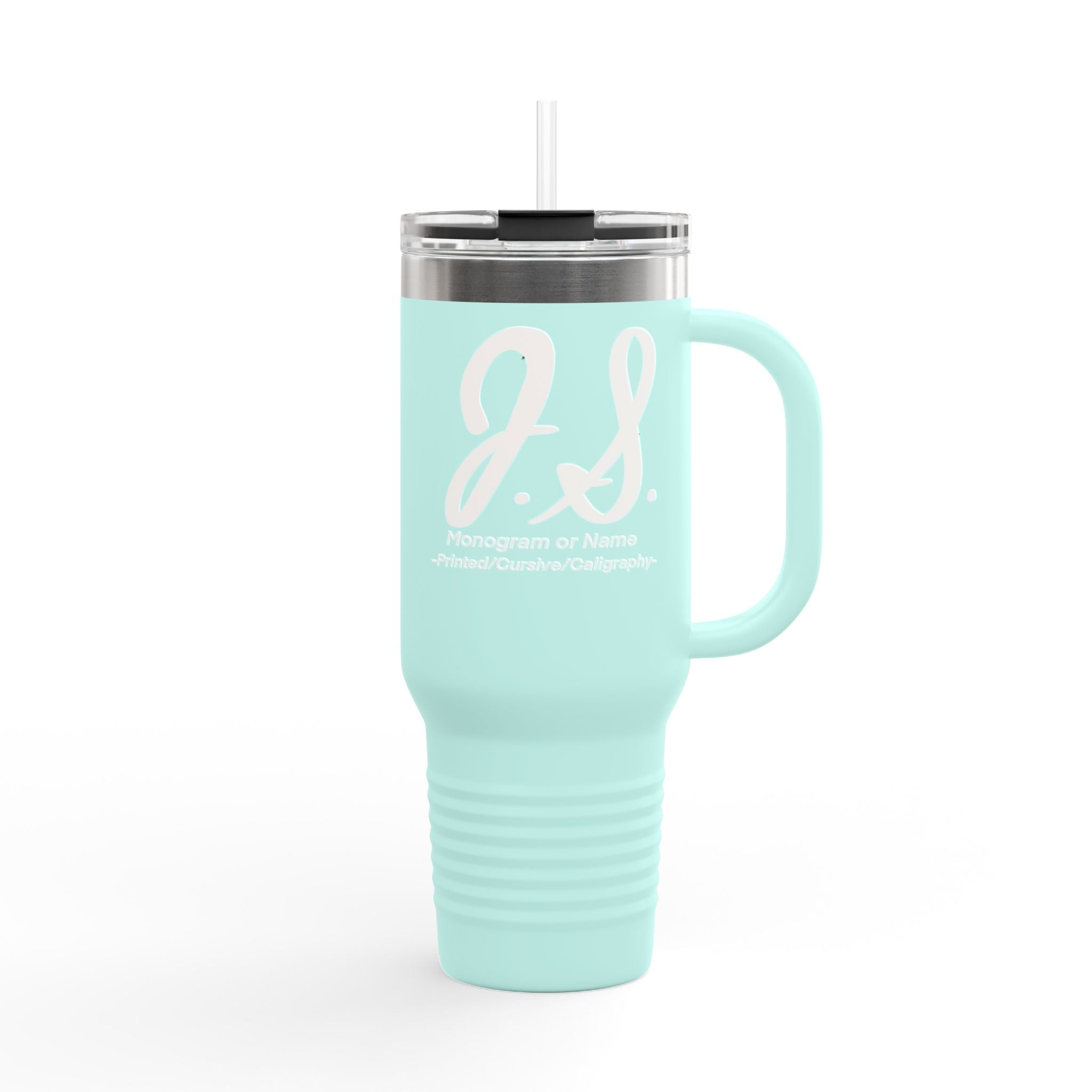Monogrammed Insulated Travel Mug, 40oz - Custom Monogram Coffee Tumbler for Hot & Cold Drinks, Great Wedding Gift, Birthday Present, [...]