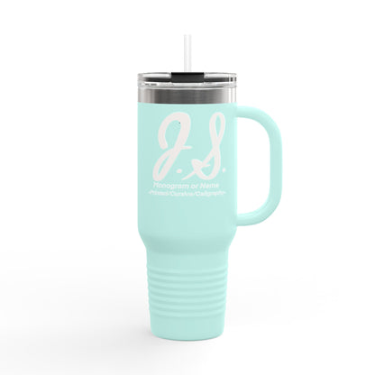 Monogrammed Insulated Travel Mug, 40oz