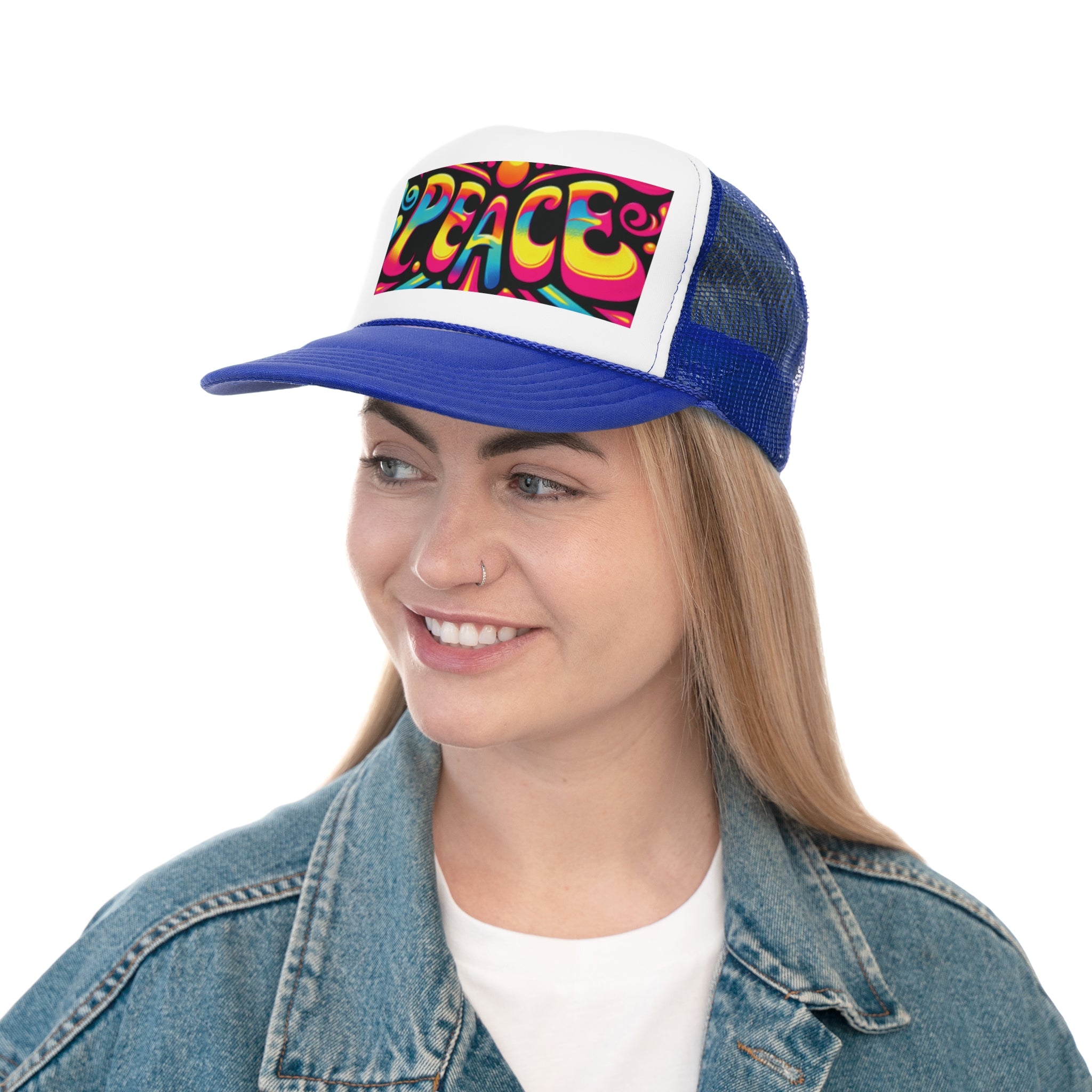 Colorful Peace Trucker Caps
