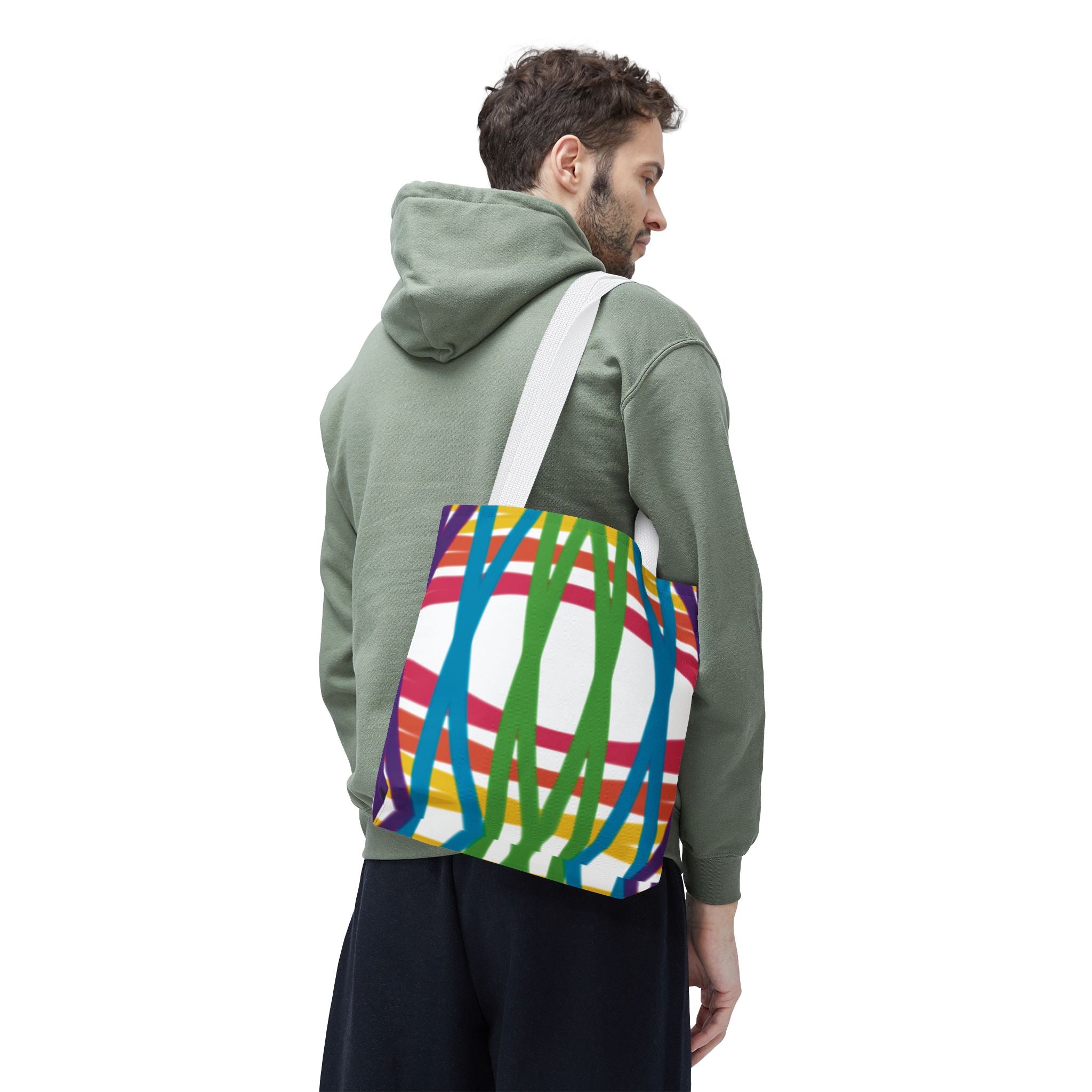Vibrant Patterned Tote Bag, Colorful Shopping Bag, Reusable Grocery Tote, Eco-Friendly Gift Bag, Holiday Tote, Stylish Beach Bag