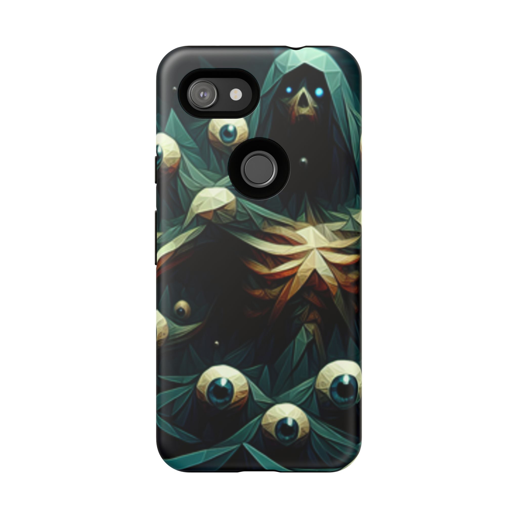 Dark Green Deathly Caped Skeleton iPhone/Pixel/Galaxy Cases