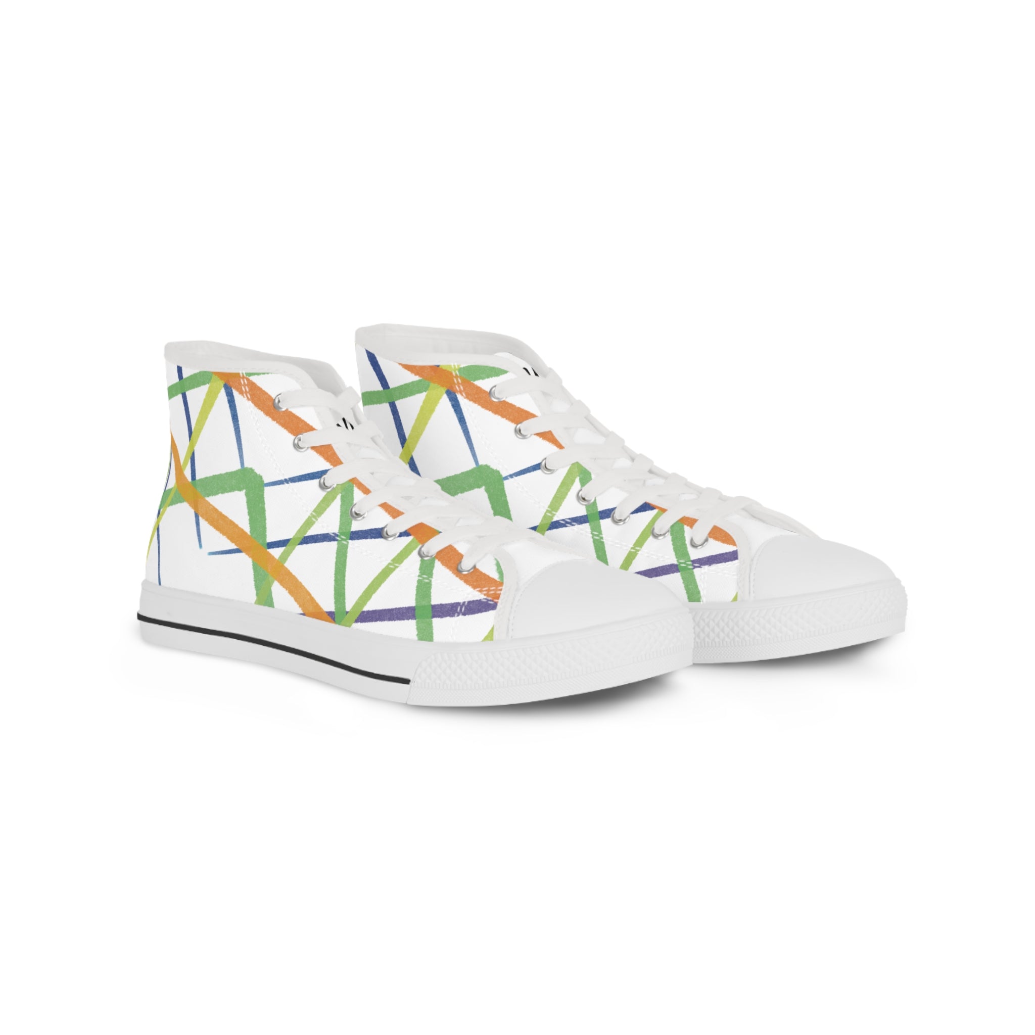 Colorful High Top Sneakers - Stylish Men’s Footwear for Casual or Active Outings, Unique Design, Gift for Birthdays, Events, Fun [...]