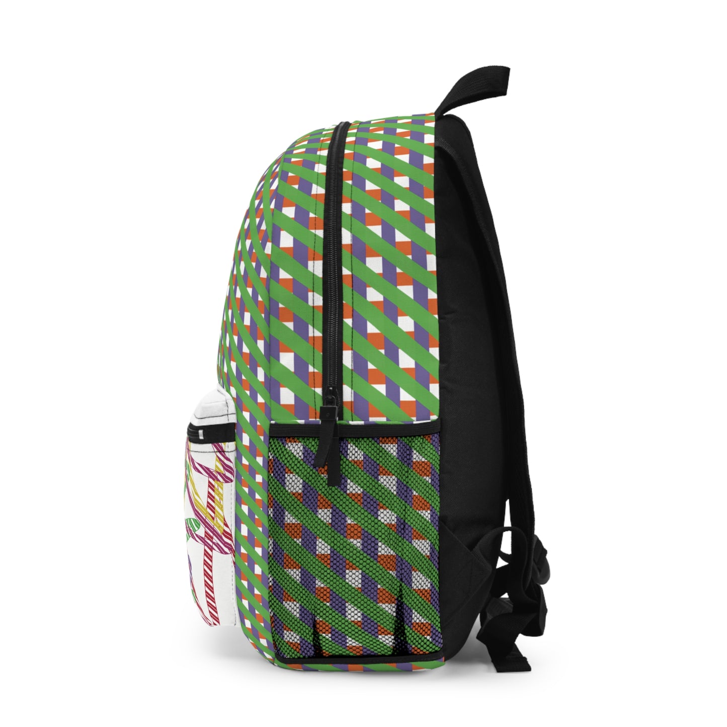 Vibrant Geometric Pattern Backpack - Stylish School Bag, Trendy Travel Backpack, Colorful Rucksack, Unique Gift for Students, [...]
