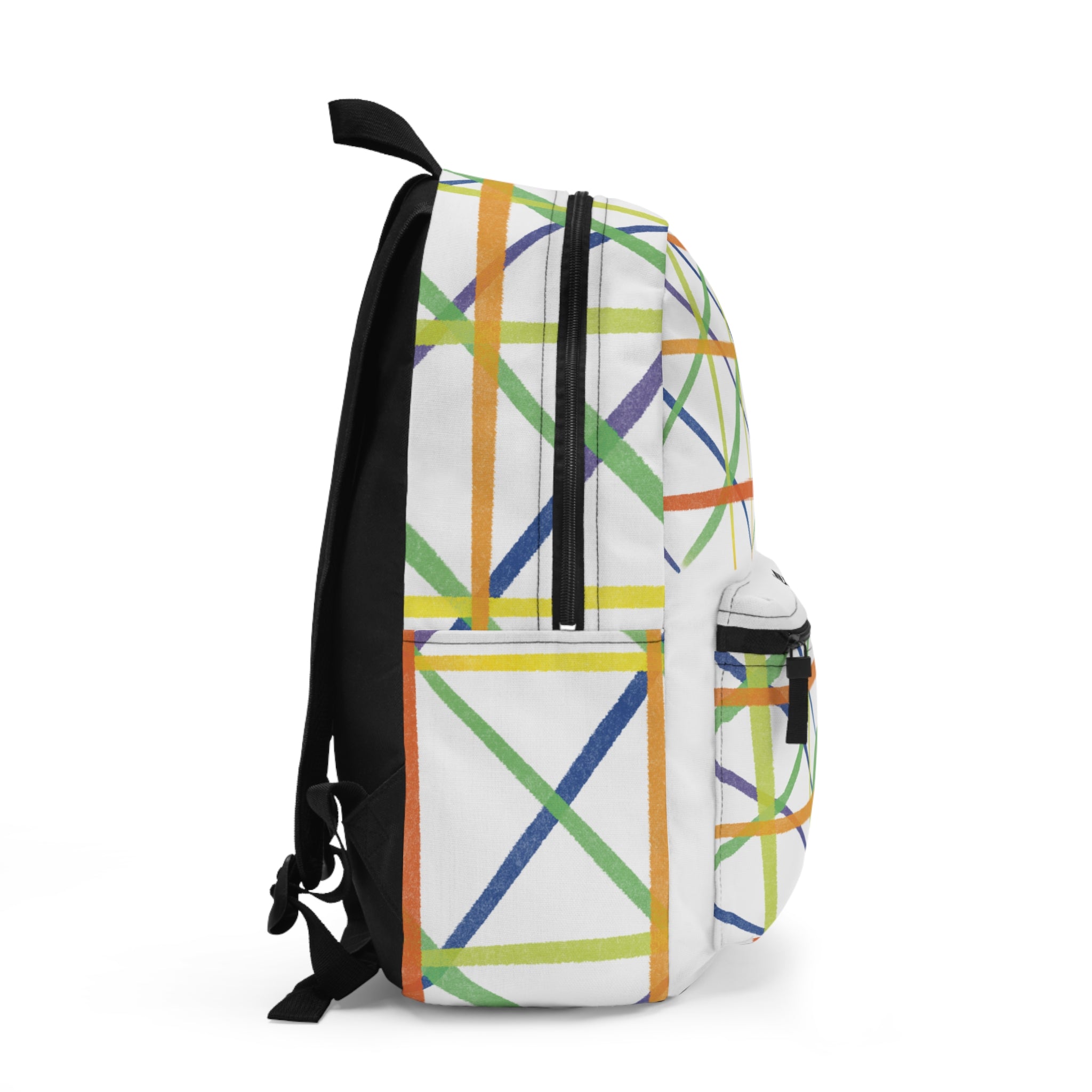 Colorful Geometric Backpack, Stylish School Bag, Vibrant Travel Companion, Unique Fashion Accessory, Gift for Students and Adventurers