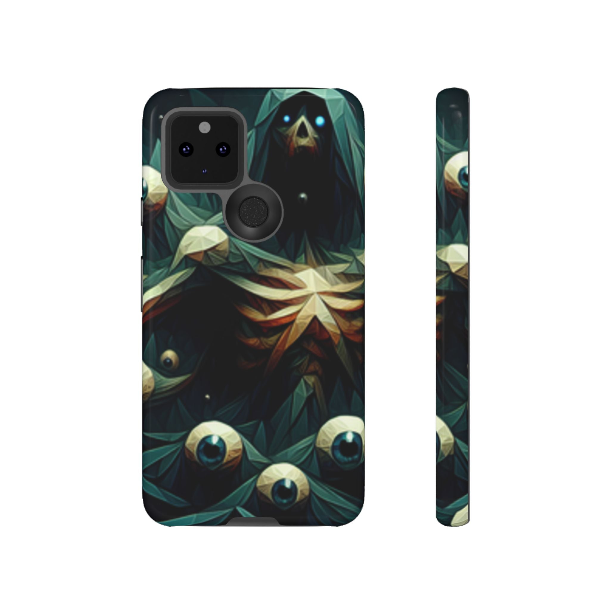 Dark Green Deathly Caped Skeleton iPhone/Pixel/Galaxy Cases