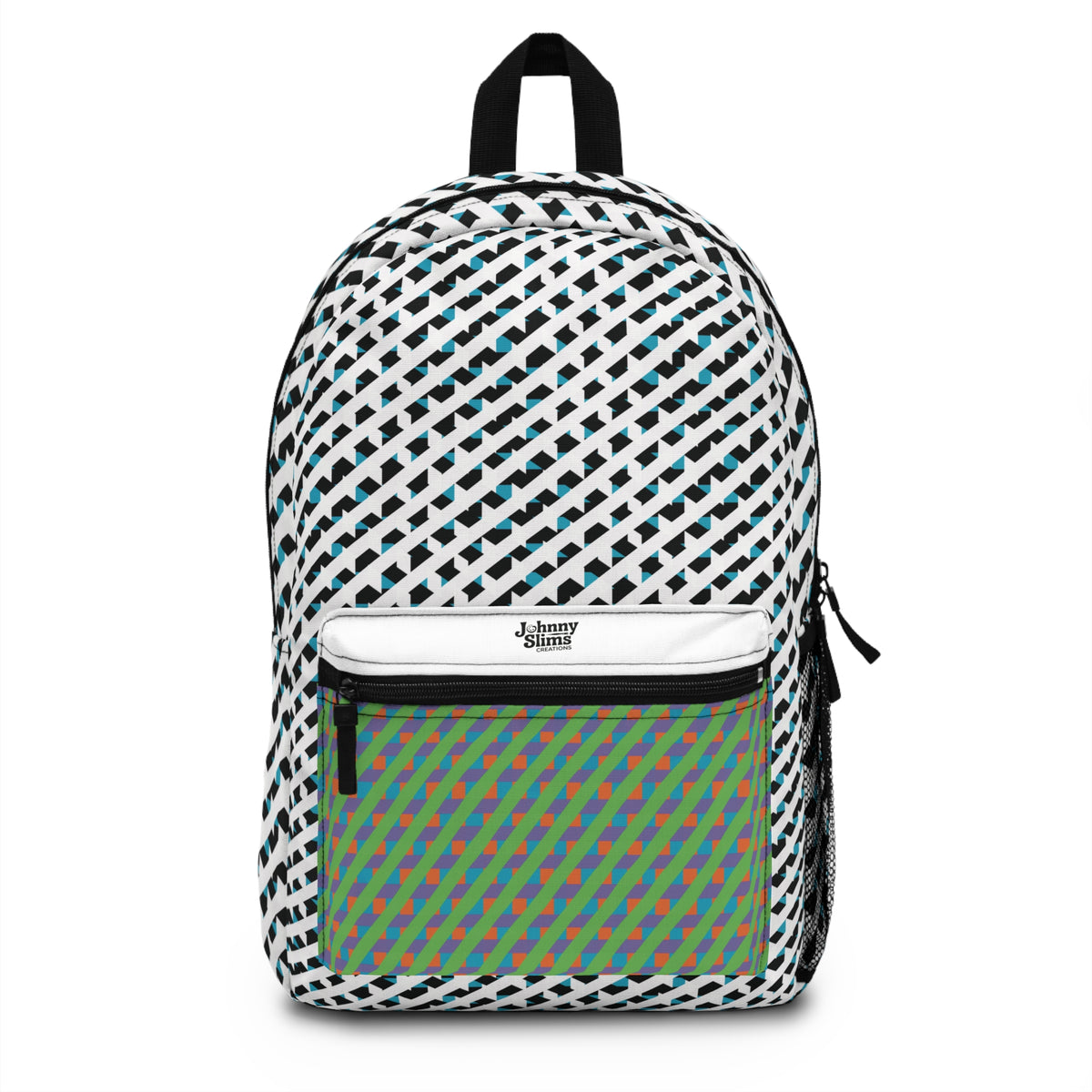 Chic Patterned Backpack Trendy Travel Bag