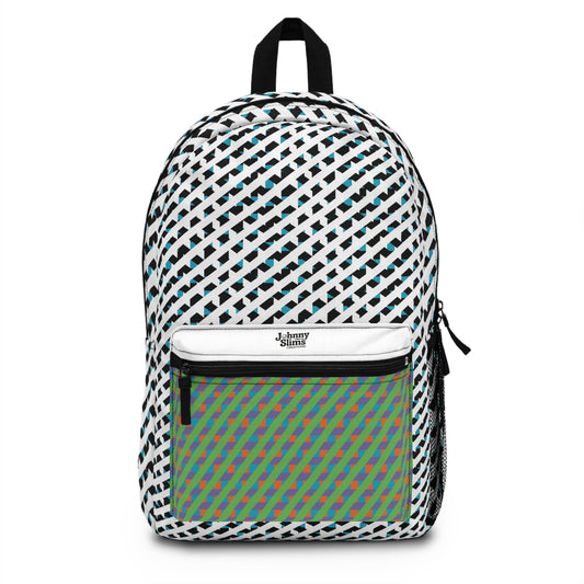 Chic Patterned Backpack Trendy Travel Bag