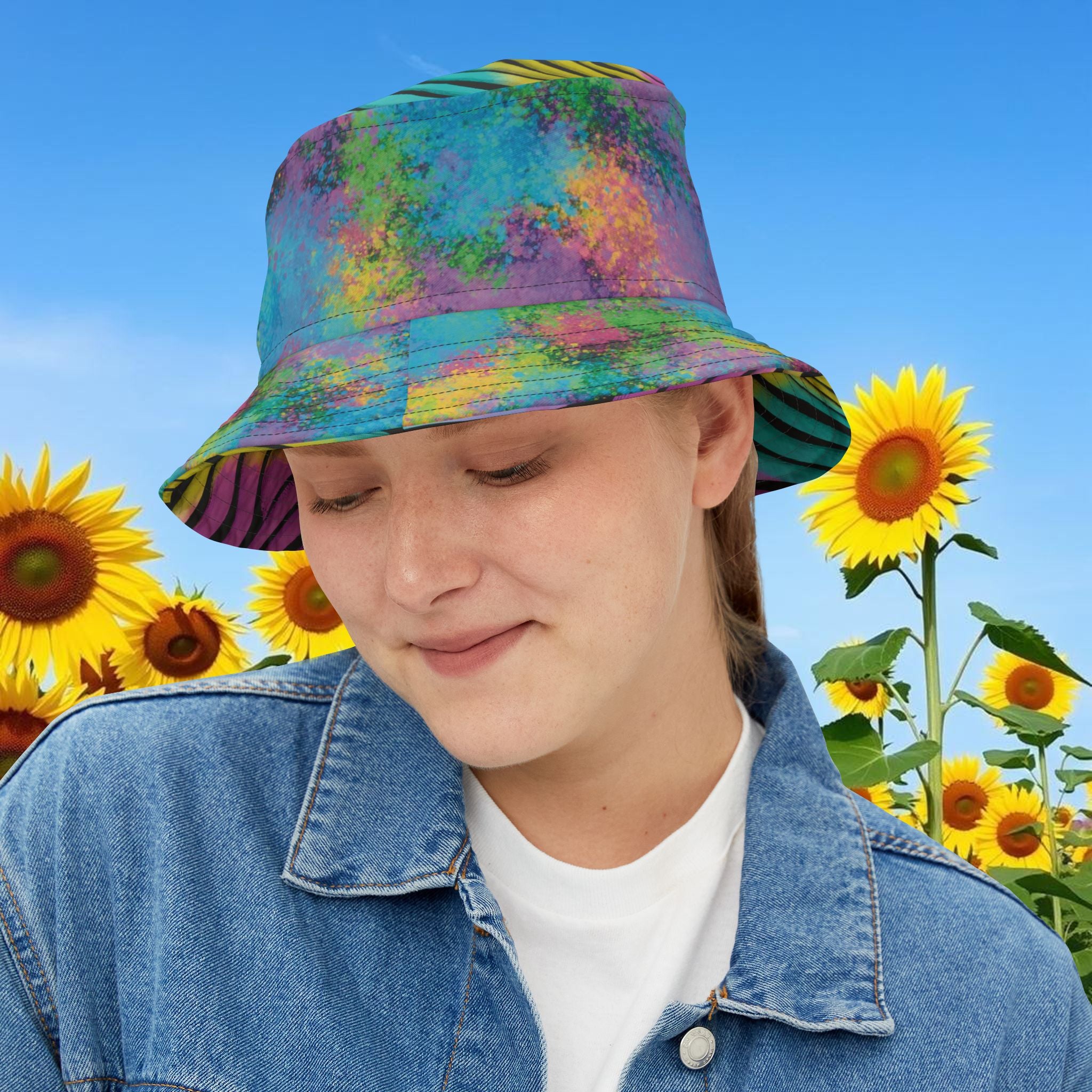 Color Bomb Bucket Hat / Sun Hat