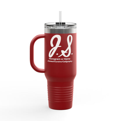 Monogrammed Insulated Travel Mug, 40oz