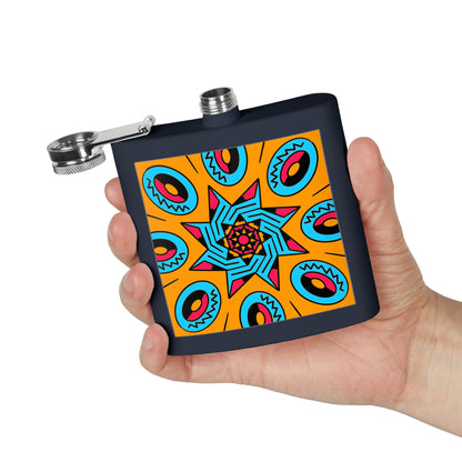 Vibrant Stainless Steel Flask Boho Design