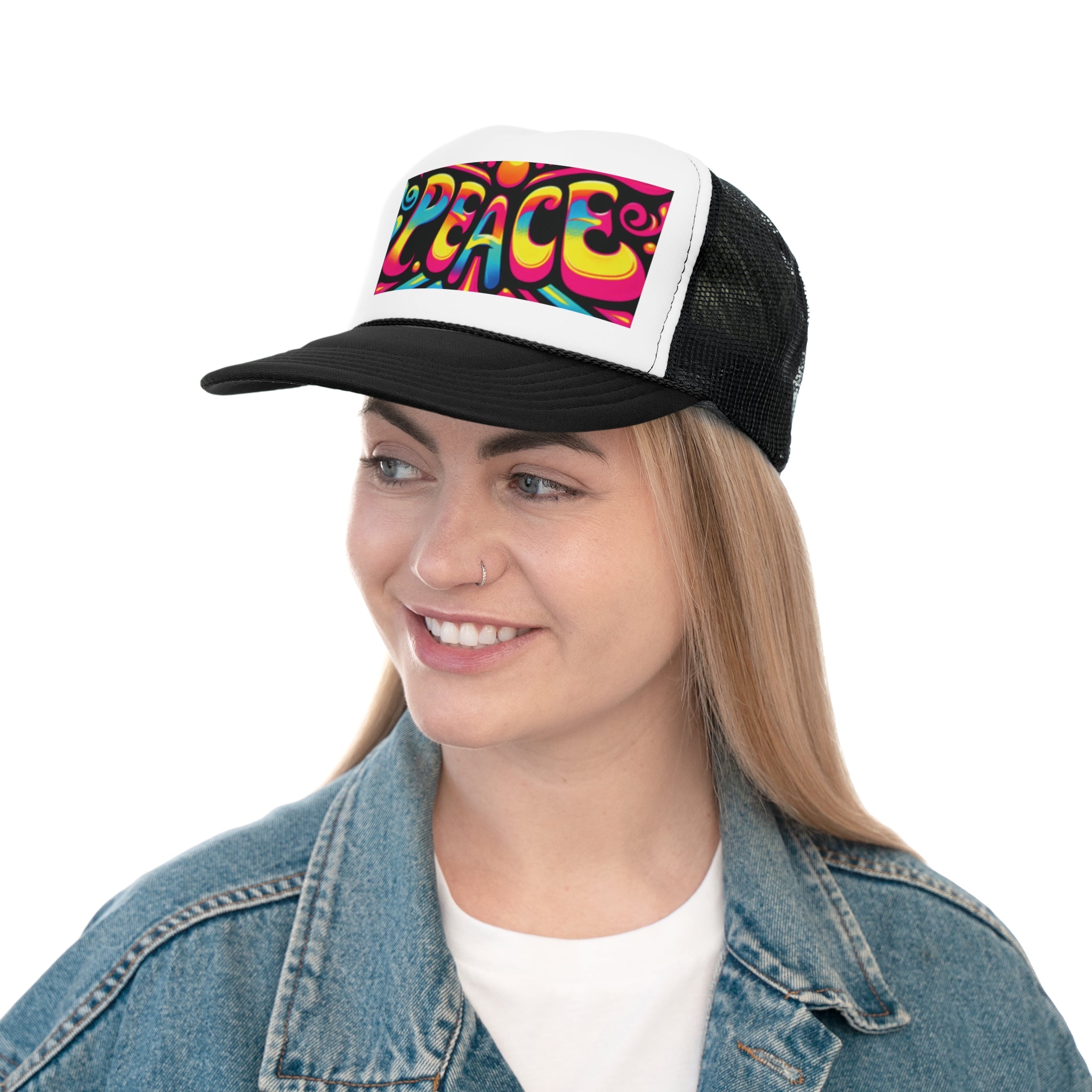 Colorful Peace Trucker Caps