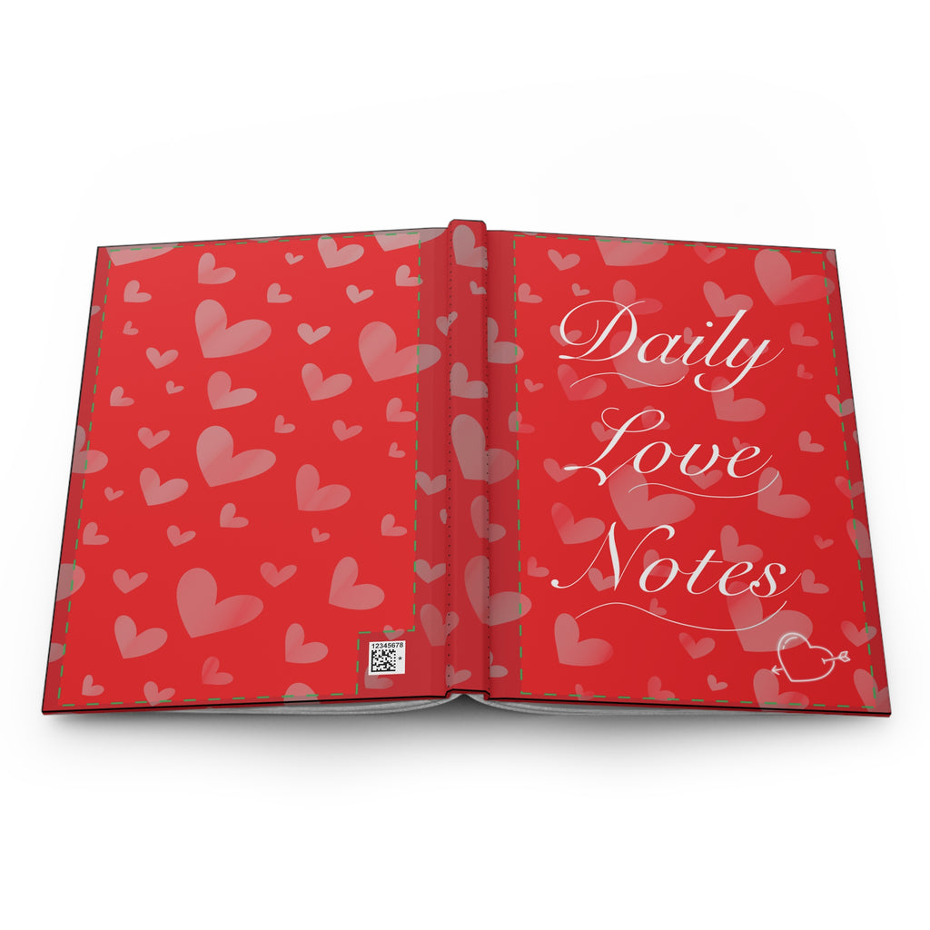 Daily Love Notes Hardcover Journal Romantic Valentine's Notebook