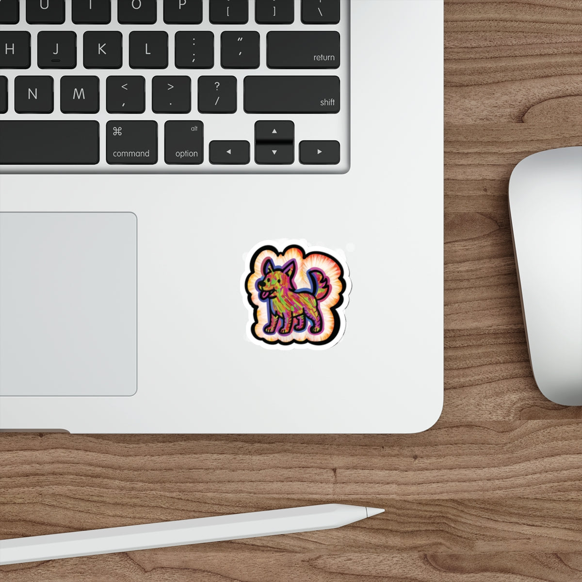 Heaven’s Best Friend, Zeus. Colorful Dog Stickers to celebrate the life or memorialize those fur babies who've taken a walk down rainbow road.