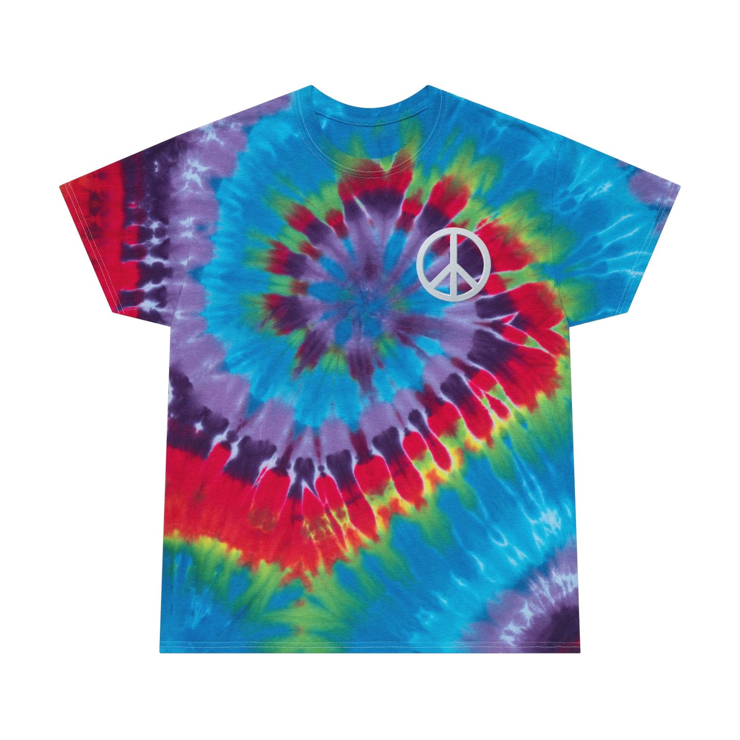 Spiral Boho Chic Peace Tie-Dye Tee